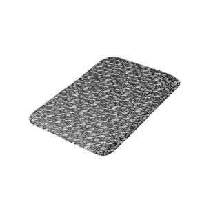 Modern abstract geometric digital pattern 1272 bath mat