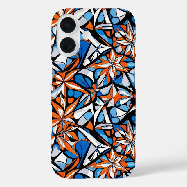 Modern abstract geometric digital pattern 50 Case-Mate iPhone case (Back)