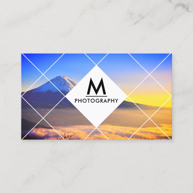 Modern abstract geometric image  business card (Front)