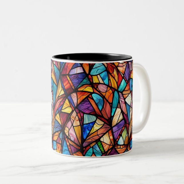 Modern abstract geometric pattern 26 - Coffee Mug (Front Right)