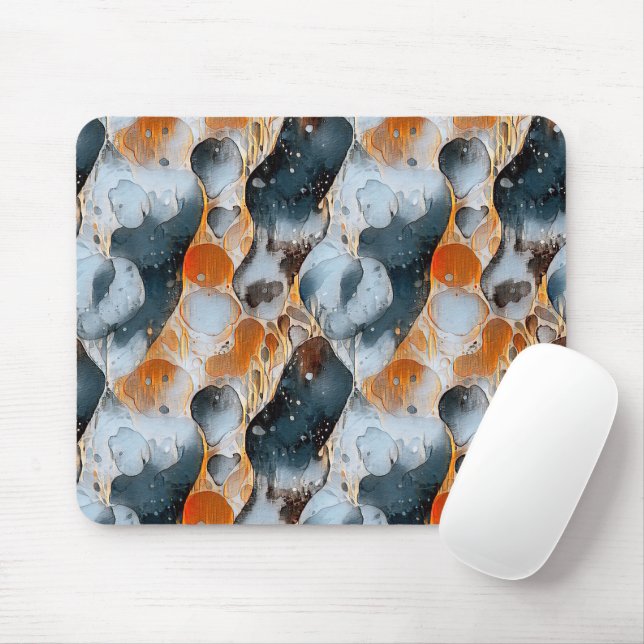 Modern abstract geometric pattern 52 mouse mat (With Mouse)