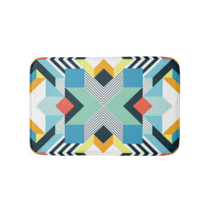 Modern Abstract Geometric Pattern. Bath Mat