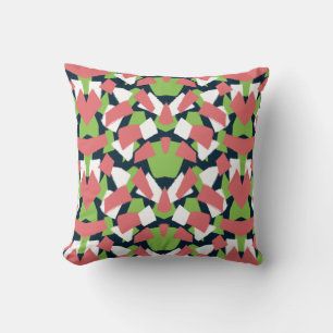 Modern, abstract, geometric pattern cushion