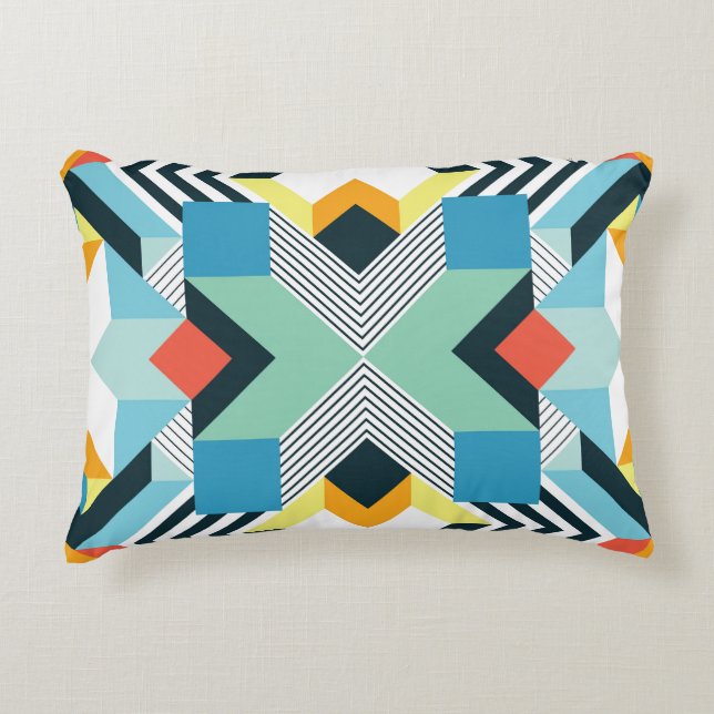 Modern Abstract Geometric Pattern. Decorative Cushion (Front)