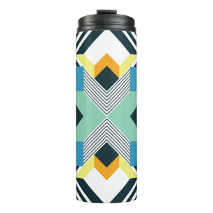 Modern Abstract Geometric Pattern. Thermal Tumbler