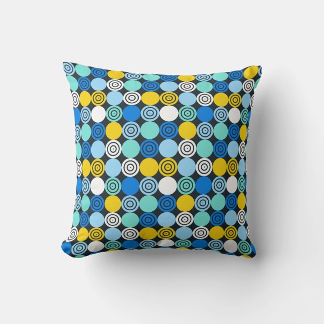 Modern, abstract, geometric pattern  throw pillow (Front)