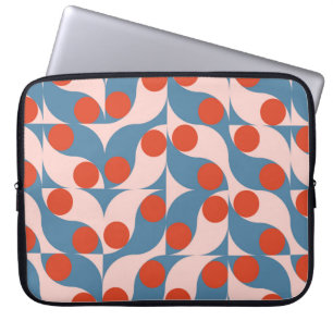 Modern abstract geometric seamless pattern with ci laptop sleeve