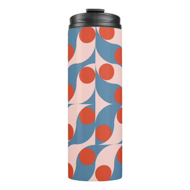 Modern abstract geometric seamless pattern with ci thermal tumbler (Front)