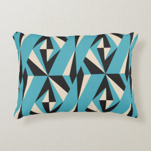 Modern abstract geometric seamless pattern with tr decorative cushion
