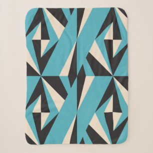 Modern abstract geometric seamless pattern with tr sherpa blanket