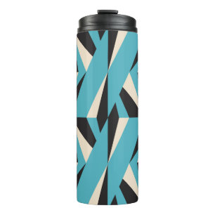 Modern abstract geometric seamless pattern with tr thermal tumbler