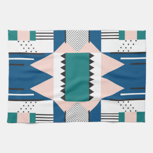 Modern Abstract: Geometric Seamless Style Tea Towel