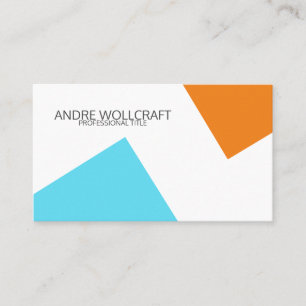 Modern Abstract Geometric Shapes Professional Business Card