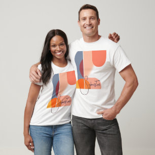 Modern Abstract Geometric Shapes T-Shirt