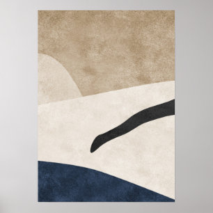 Modern Abstract Geometric Shapes Wall Art Poster