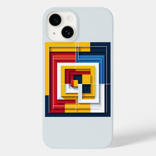 Modern Abstract Geometric Square Phone Case Prime (Back)
