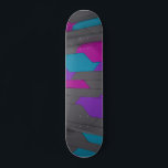 Modern Abstract Geometric Stylish Pattern Skateboard<br><div class="desc">This modern design features a geometrical pattern in grey,  teal,  pink and purple #grey #pink #purple #teal #girly #geometrical #geometric #abstract #customgifts  #custom #christmas #birthday #holidays #christmasgifts #holidaygifts #masculine #feminine #girly #stylish #chic #trendy #sports #outdoor #skate #skater #skateboard #skateboards #skateboarding #fun #cool #custom #christmas #birthday #giftsforhim #giftsforher</div>
