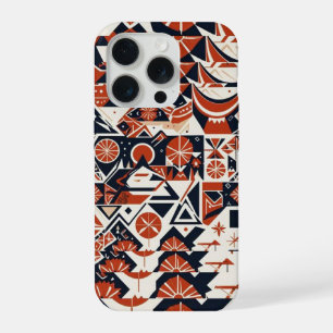 Modern Abstract Geometric surface design 1269 iPhone 15 Pro Case