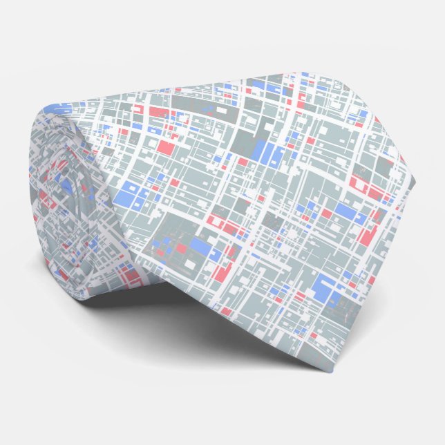 Modern abstract geometric. tie (Rolled)