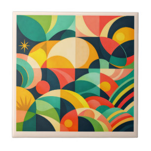 Modern Abstract Geometric Tile