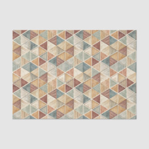Modern Abstract Geometric Triangle Design Pattern Tissue Paper