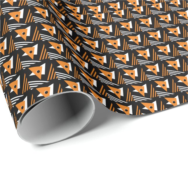 Modern Abstract Geometric Triangles Wrapping Paper (Roll Corner)