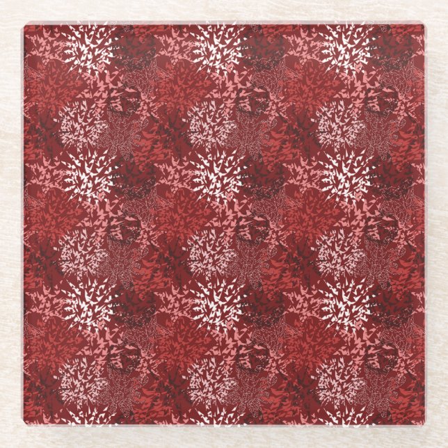 Modern Abstract Glass Coaster (Front)