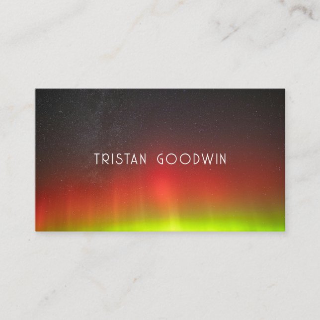 Modern Abstract Glow Minimalist  Business Card (Front)