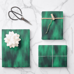Modern abstract green tie dye wrapping paper sheet