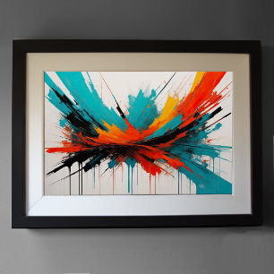 Modern Abstract Impressionism Minimalism 3:2 Poster