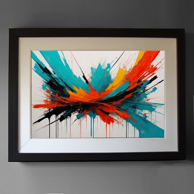 Modern Abstract Impressionism Minimalism 3:2 Poster (Creator Uploaded)