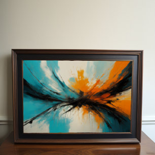 Modern Abstract Impressionism Minimalism 3:2 Poster