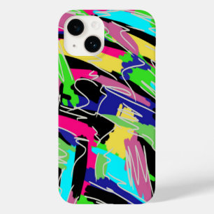 Modern Abstract in Rainbow Colours Case-Mate iPhone 14 Case