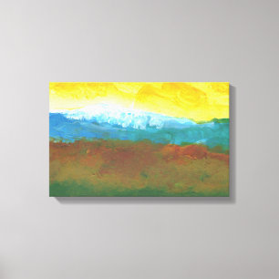 Modern Abstract Landcape Painting Canvas Print