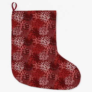 Modern Abstract Large Christmas Stocking