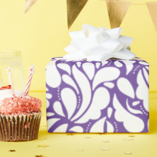 Modern abstract leafy pattern wrapping paper