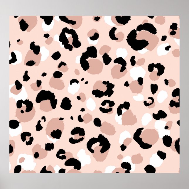 Modern Abstract Leopard Animal Print (Front)