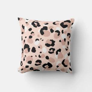 Modern Abstract Leopard Animal Print Cushion