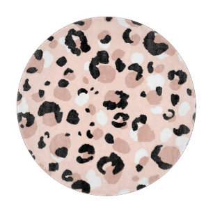 Modern Abstract Leopard Animal Print Cutting Board