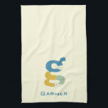Modern Abstract Letter G Monogram Initial Tea Towel<br><div class="desc">Tea towel featuring an abstract modern monogram.</div>