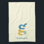 Modern Abstract Letter G Monogram Initial Tea Towel<br><div class="desc">Tea towel featuring an abstract modern monogram.</div>