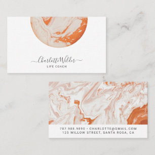 Modern Abstract Life Coach Business Card