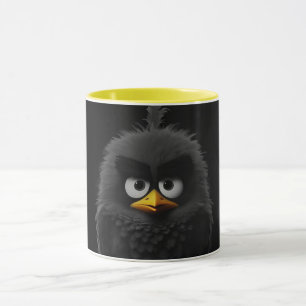 Modern Abstract Line Art Black Mug Minimalist Co