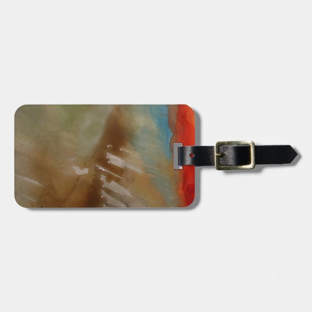 Modern Abstract Luggage Tag (Front Horizontal)
