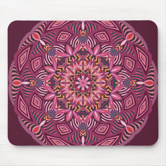 Modern Abstract Mandala Mouse Mat (Front)