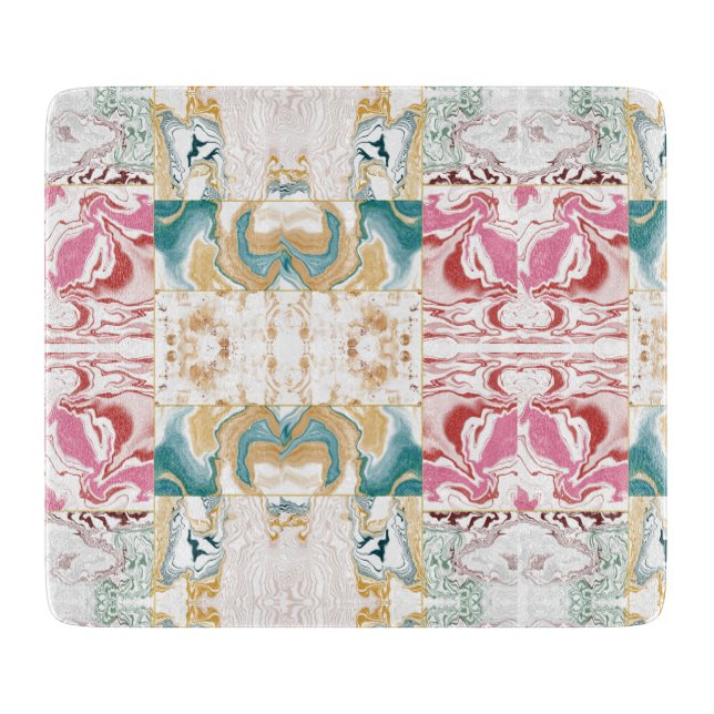 Modern abstract marble cutting board (Front)