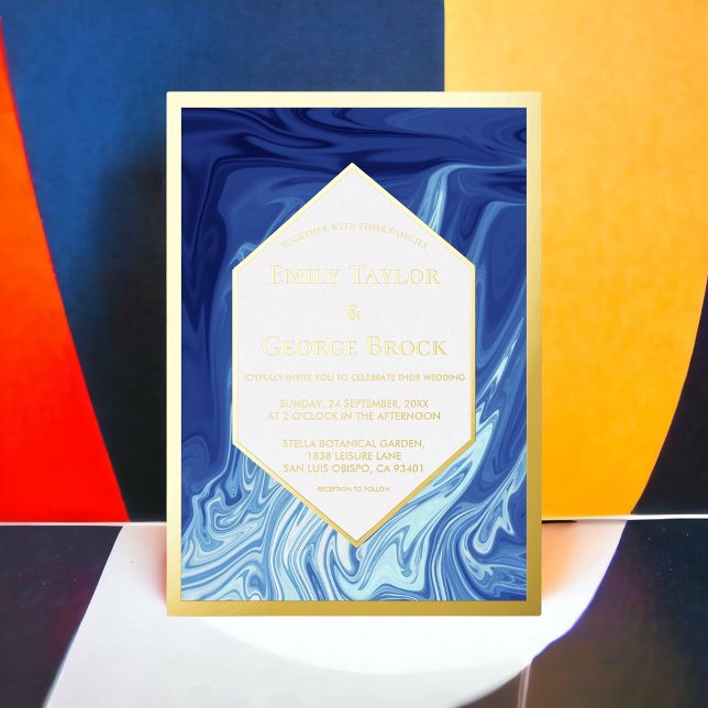 Modern Abstract Masterpiece Stylish Wedding Gold (Creator Uploaded)