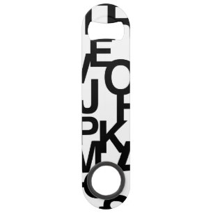 Modern, abstract, messy pattern with letters
