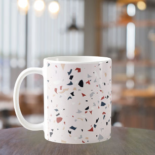 Modern Abstract Mid Century Terrazzo Pattern Coffee Mug