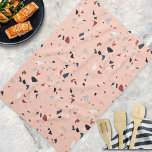 Modern Abstract Mid Century Terrazzo Pattern Tea Towel<br><div class="desc">Add a touch of retro marble texture charm to your kitchen with this rustic Modern Abstract Mid Century Terrazzo Pattern kitchen towel. Great for nature lovers.</div>